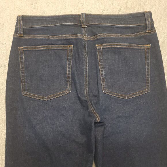 Talbots Jeans Womens 8  (32x24.5) Jeans Crop Flared Stretch Mid Rise Blue Denim - Picture 3 of 10